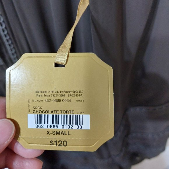 Ryegrass Color Chocolate Torte Long Sleeve Dress Dark Brown Size X Small - Picture 12 of 16